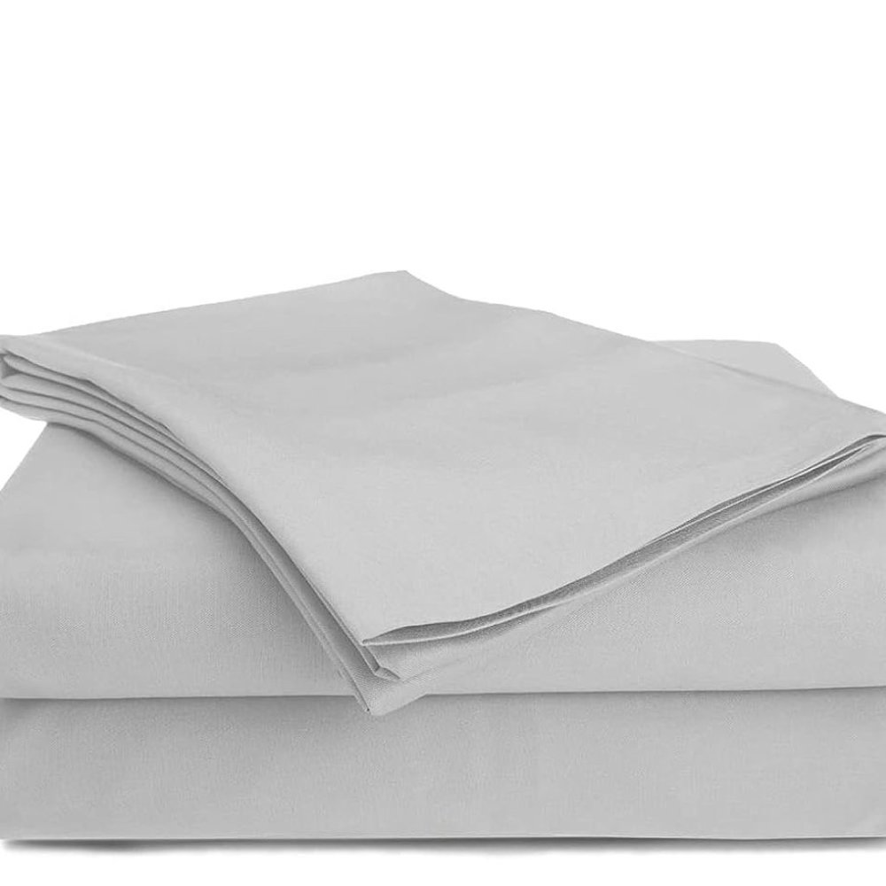 NWT Signature Collection Brushed Microfiber 3 Piece Sheet Set , Twin Size - GRAY